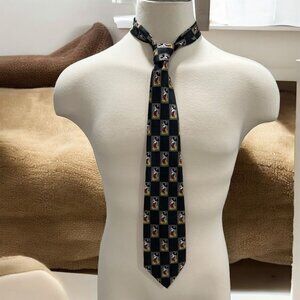 Vintage Disney Mickey Unlimited Necktie Plaid Multicolor Unisex Party Fun Whimsy